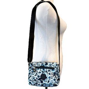 Womens Kipling Sabian Navy Blue / White Printed Mini Crossbody Bag